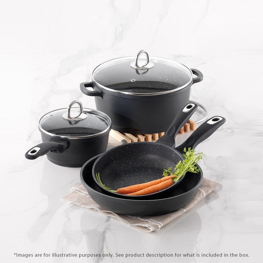 Granite 4 Piece Non Stick Cookware Set Baccarat