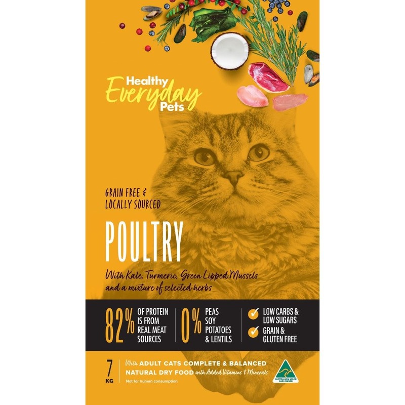 Buy Healthy Everyday Pets Cat Food Poultry 7kg MyDeal