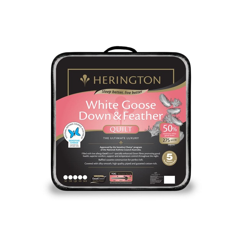 Buy Herington Luxury 50 Goose Down Quilt Double Size 180X210X2cm in