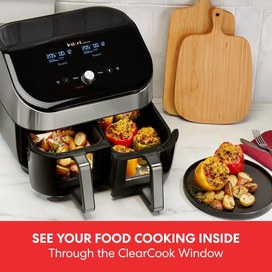 Instant Pot Instant Vortex ClearCook Dual Air Fryer 8L