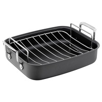 Tefal Jamie Oliver Premium Hard Anodised Roaster & Rack 32X26cm