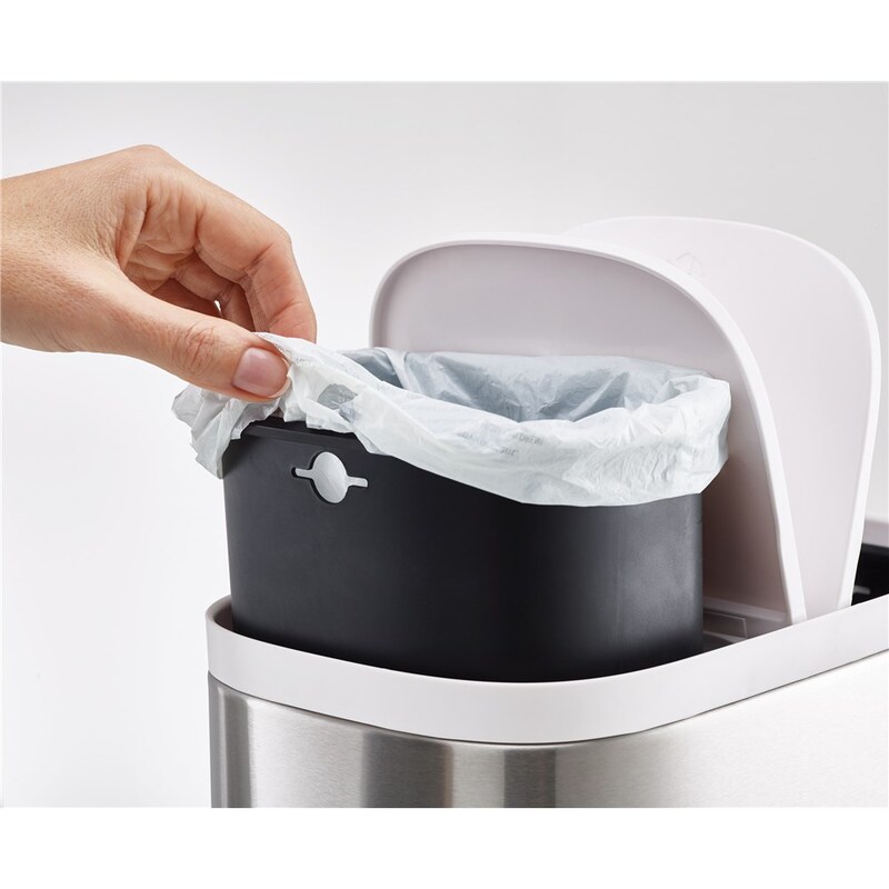 Joseph Joseph Split Steel Recycler Waste Bin Buy Kitchen Bins