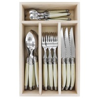 Andre Verdier Debutant 24 Piece Cutlery Set - Ivory