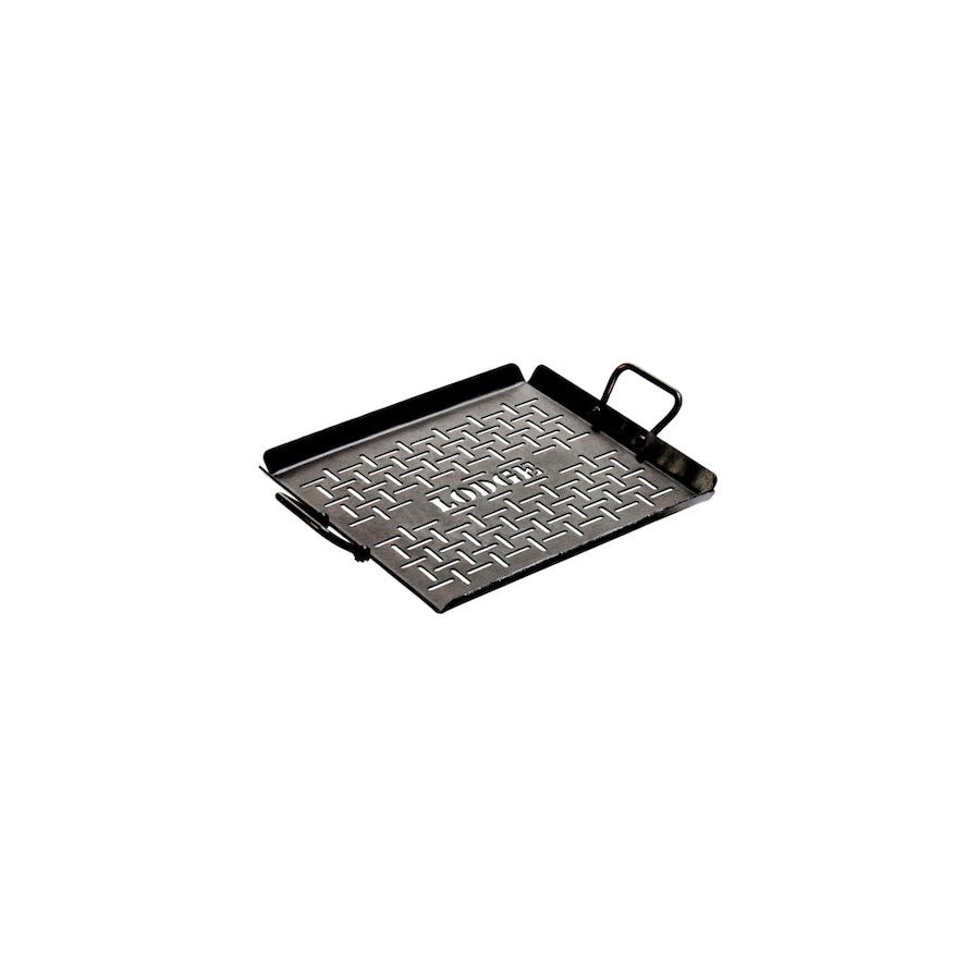 Lodge 13x12 Inch Seasoned Carbon Steel Grill Pan