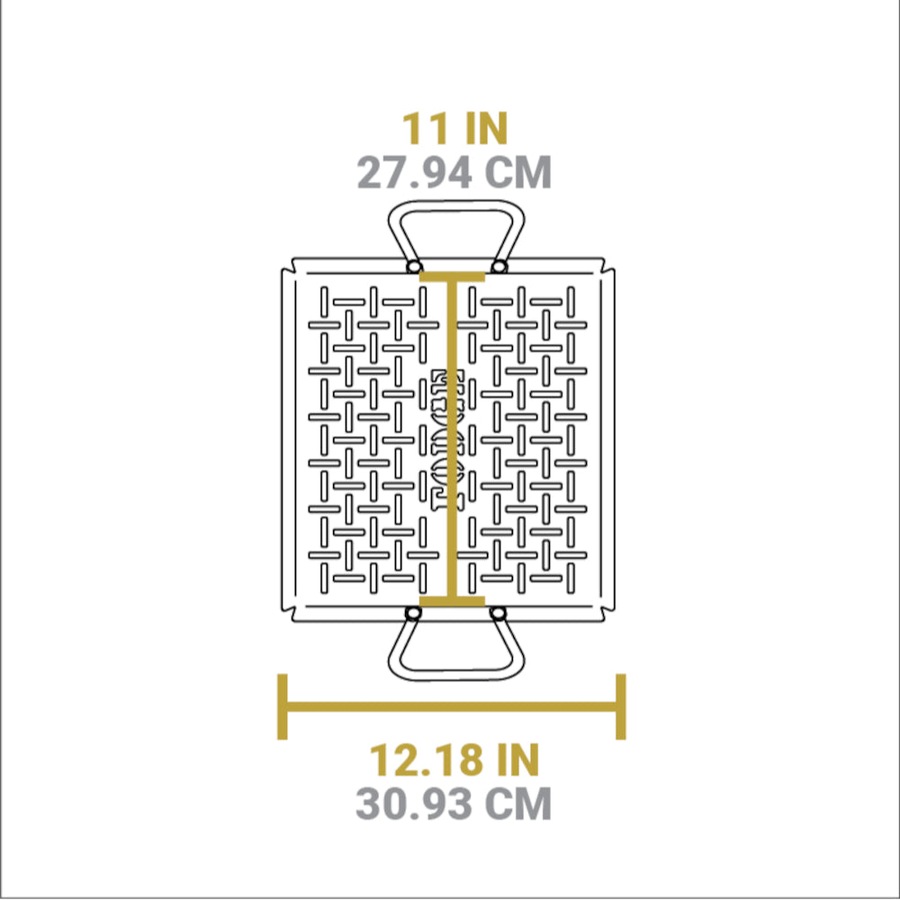 Lodge 13x12 Inch Seasoned Carbon Steel Grill Pan