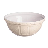 Mason Cash Colour Mix Earthenware Mixing Bowl /4L Cream 16X16X9cm White - Cream White
