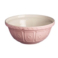 Mason Cash Colour Mix Earthenware Mixing Bowl /4L Powder 16X16X9cm Pink - Powder Pink