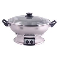 Maxim 1350W Teppanyaki Steam Boat Electric Hot Pot 42X22X33cm