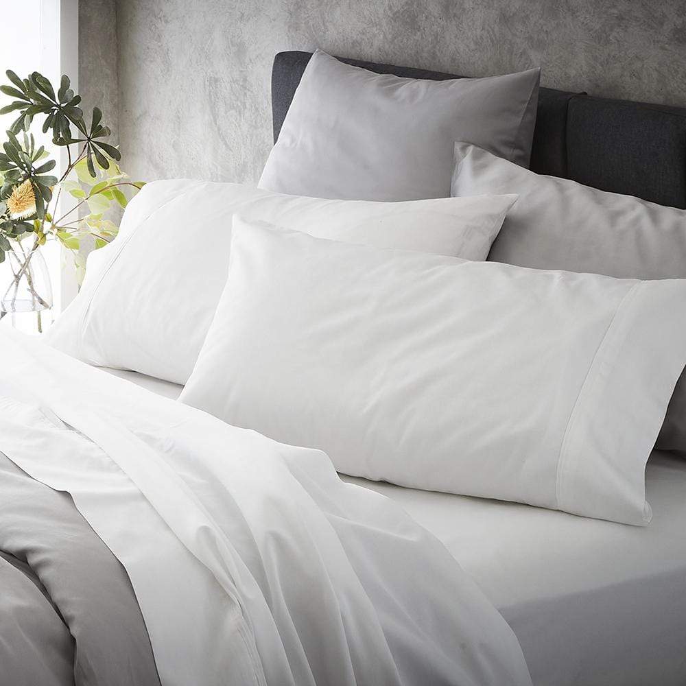 MyHouse Ashton King Single Bed Sheet Set in White