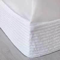 MyHouse Ashton Quilted Valance Bed - White - King Single