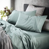 MyHouse Ashton Bed Sheet Set Green - Sage - Super Queen