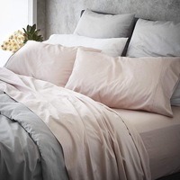 MyHouse Ashton Bed Sheet Set Ballet Pink - Ballet Pink - Super Queen
