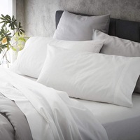 MyHouse Ashton Bed Sheet Set - White - Super Queen