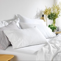 MyHouse Riley Bamboo Cotton Bed Sheet Set Bamboo/Cotton - White - Super Queen