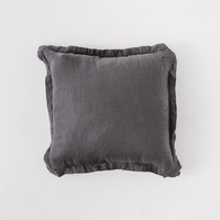MyHouse Pure European Linen Cushion 50X50cm - Charcoal