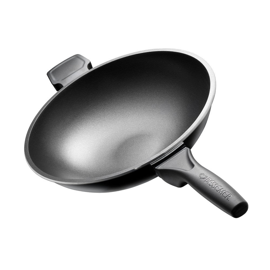 Non Stick Stir Fry Pan Ebony 32X9cm Bessemer