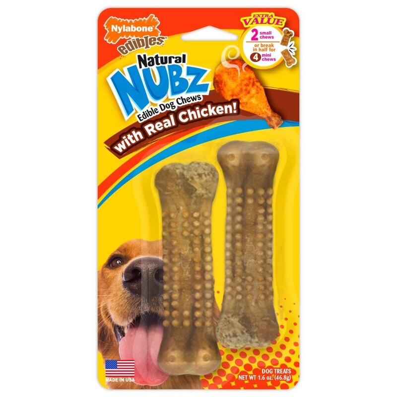 nylabone natural nubz edible dog chews safe