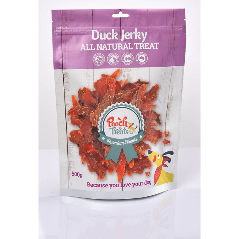 Buy Pooch Treat Duck Jerky Dog Treat 500g MyDeal