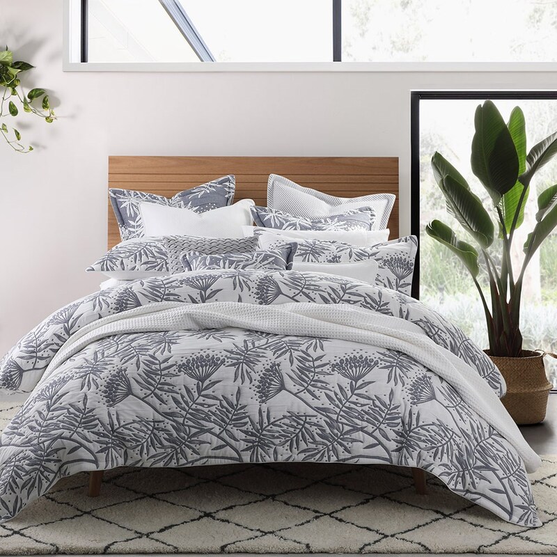 boronia denim quilt cover