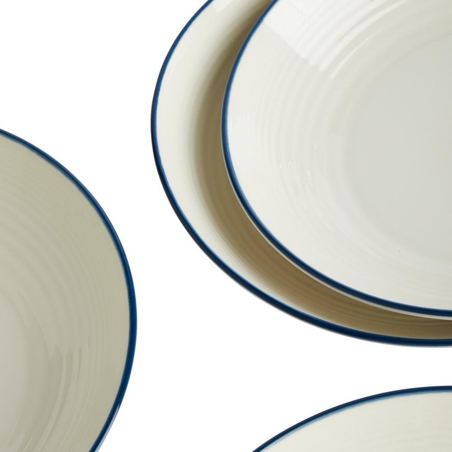 Gordon Ramsay Maze Royal Doulton Set of 4 Bowls 24cm Denim Line