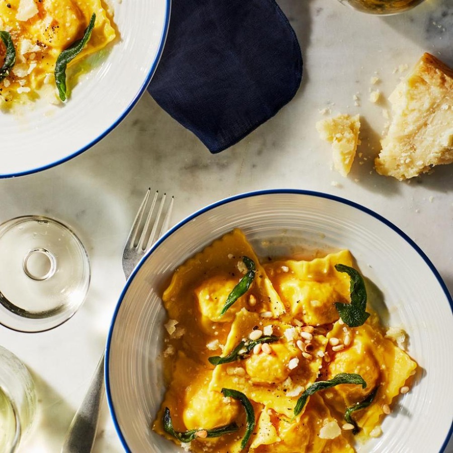 Gordon Ramsay Maze Royal Doulton Set of 4 Bowls 24cm Denim Line