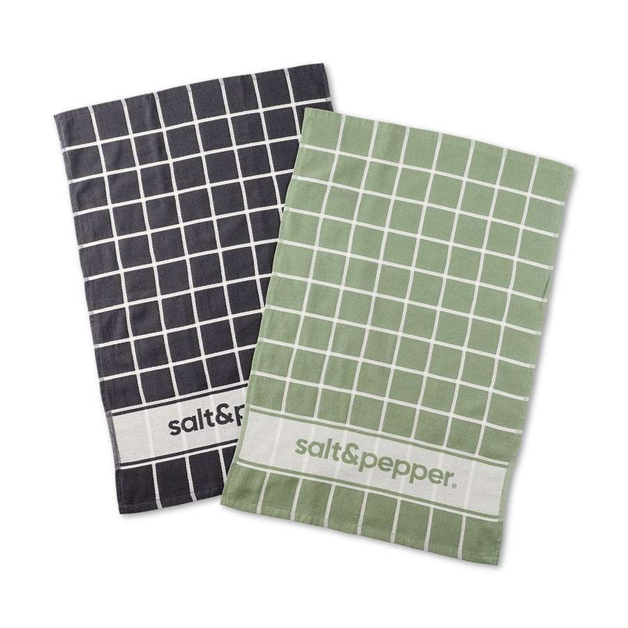 Salt & Pepper Signature Tea Towel 45x75cm - Set of 2