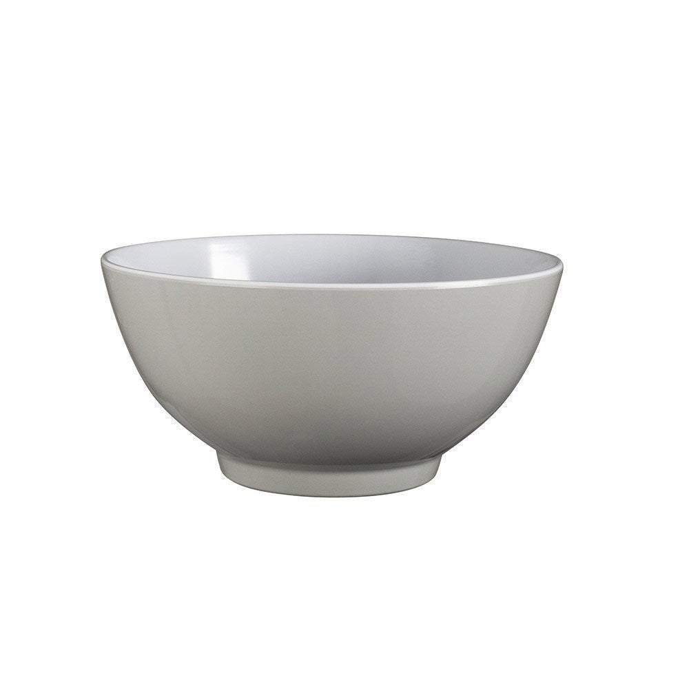 Serroni Two-tone Melamine Bowl Dusty Size 15X15X7.5cm in Grey