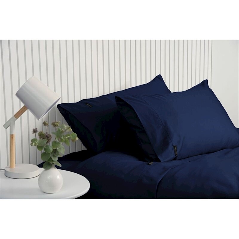 Sheraton Luxury 1000 TC Cotton Rich Sheet Set King Single Bed Nightfall