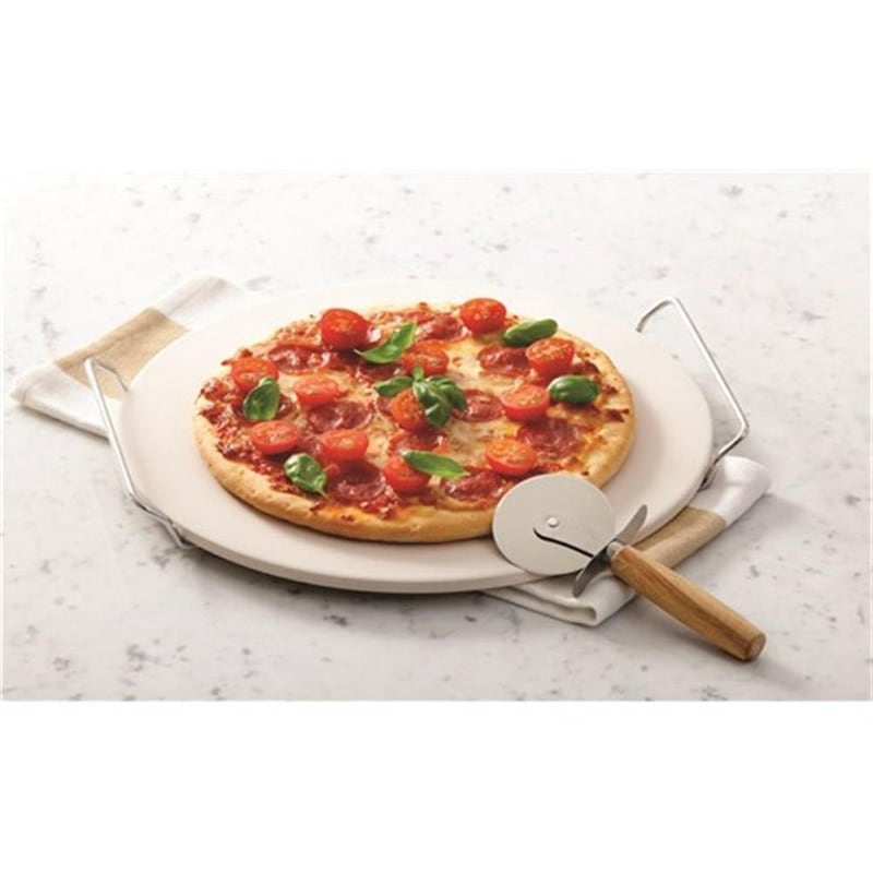 Soffritto Pizza Stone with Rack and Cutter 30cm - Show Home Sales