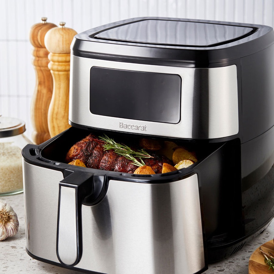 The Healthy Fry 9L Air Fryer Stainless Steel 32.7X38.3X35.2cm Baccarat