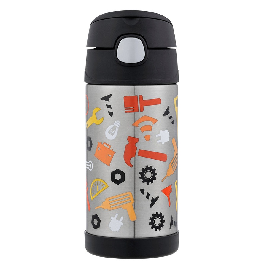 Thermos FUNtainer Vacuum Insulated Drink Bottle 355ml - Construction Zone