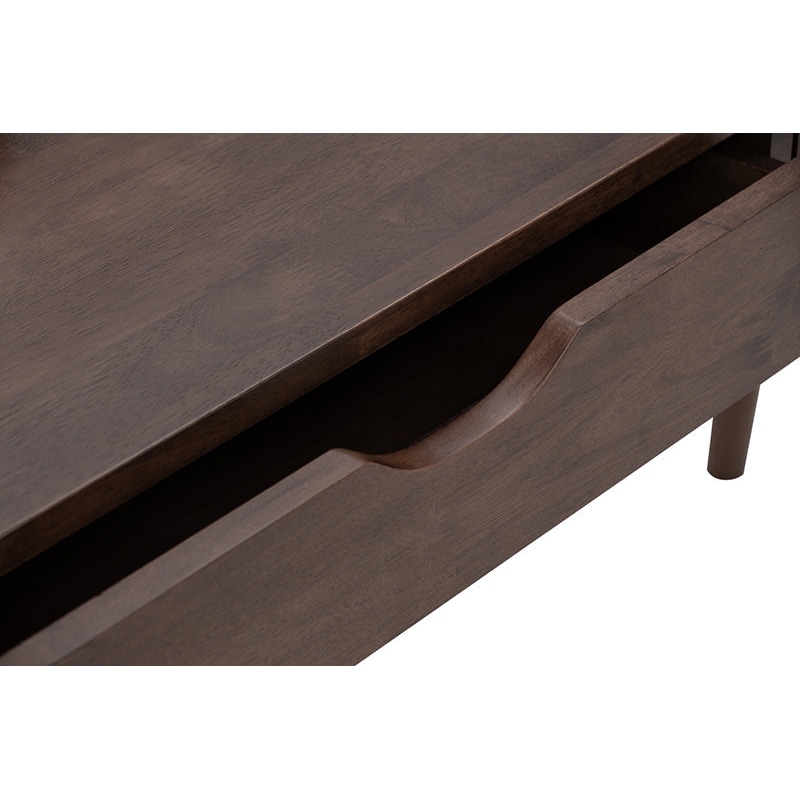Lamar Console Table With 2 Drawers 122cm Walnut Mydeal Lamar Console Table With 2 Drawers, Lamar Console Table