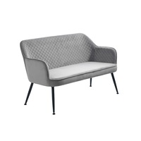 Modern Furniture BERRIE 2 Seater Sofa 130x81cm - Grey