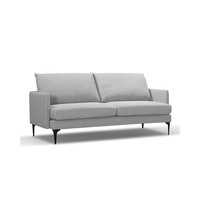 Modern Furniture HARLOW 3 Seater Sofa - Light Grey