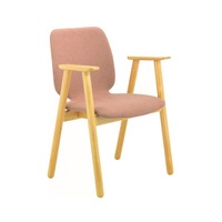 Modern Furniture MISSIE Arm Chair 59x55cm - Oak + Burnt Umber