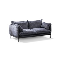 Modern Furniture SINCLAIR 2 Seater Sofa 158cm - Charcoal