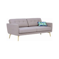 Modern Furniture STREAM 3 Seater Sofa - Oak Brown - Royaal Range