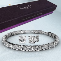 Boxed 2 Pieces Jewellery Set Embellished with SWAROVSKI® Crystals