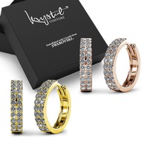 Boxed 2pc Earrings Set Embellished with SWAROVSKI® Crystals