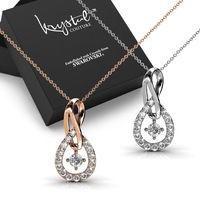 Boxed 2pc Necklace Set Embellished with SWAROVSKI® Crystals