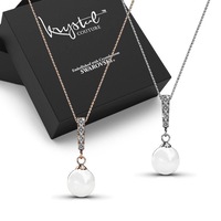 Boxed 2pc Necklace Set Embellished with SWAROVSKI® Crystals