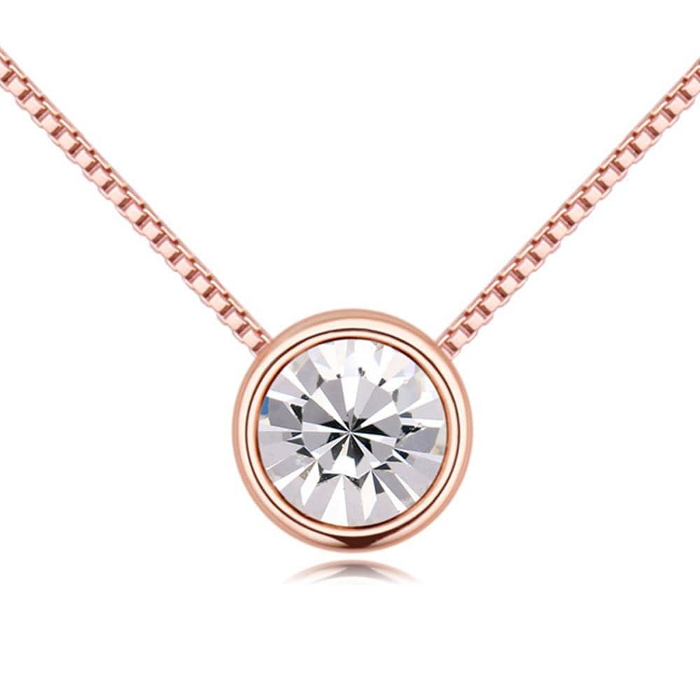 Bezel Necklace Embellished with 