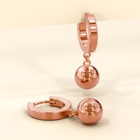 Brilliant Ball Huggie Earrings