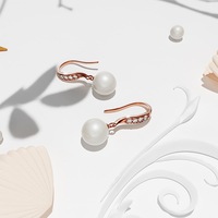 Chivalry Pearl Drop Earrings Embellished with SWAROVSKI® Crystal Pearls