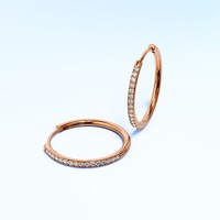 Encrusted Hoop Earrings Embellished With SWAROVSKI® Crystals