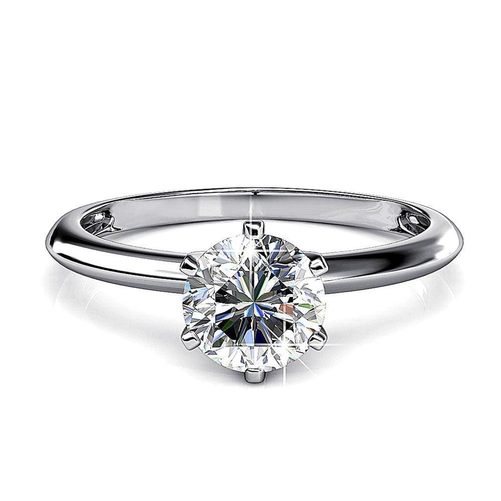 One In A Million Solitaire Ring Embellished With SWAROVSKI Crystals
