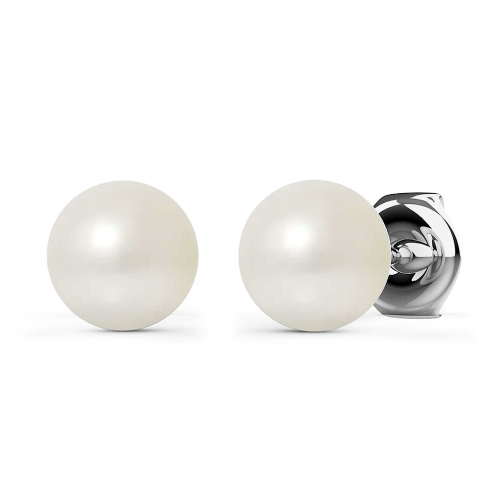 Purity Pearl Stud Earrings Embellished With SWAROVSKI Crystals Pearls