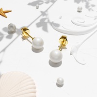 Purity Pearl Stud Earrings Embellished With SWAROVSKI® Crystals Pearls