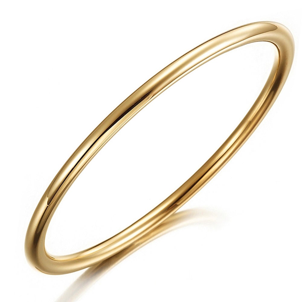 Solid Golf Bangle 3mm Gold Layered