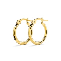 Trishia Hoop Gold Layered Earrings 15mm